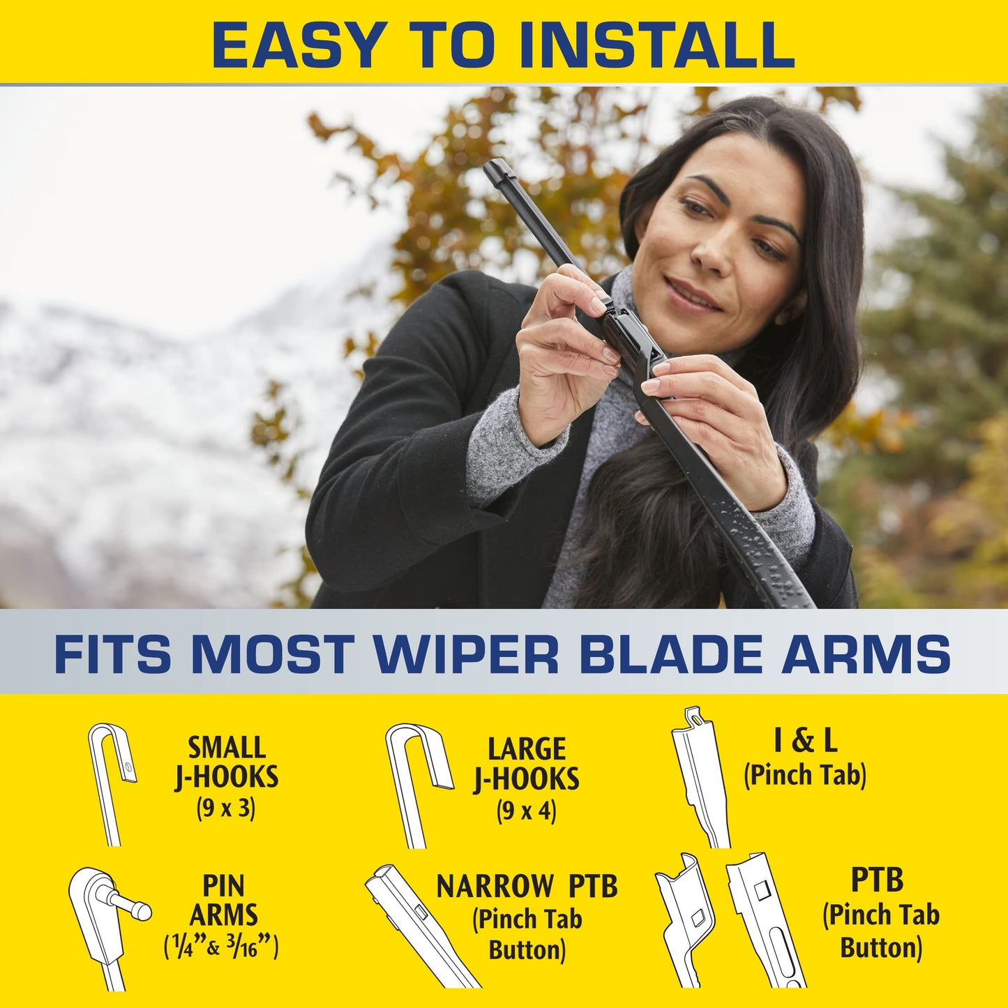 Rain-X 810363 Repellency Water Repellent Wiper Blades, 22" Windshield Wipers (Pack of 2), All Weather Streak-Free for Enhanced Visibility w/Water Repellency Formula [Amazon Exclusive]