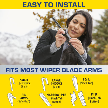 Rain-X 810363 Repellency Water Repellent Wiper Blades, 22" Windshield Wipers (Pack of 2), All Weather Streak-Free for Enhanced Visibility w/Water Repellency Formula [Amazon Exclusive]
