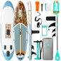 Niphean Inflatable Stand Up Paddle Board with SUP Accessories, Anti-Slip EVA Deck, 10’6’’ Inflatable Paddle Boards for Adults & Youth of All Skill Levels