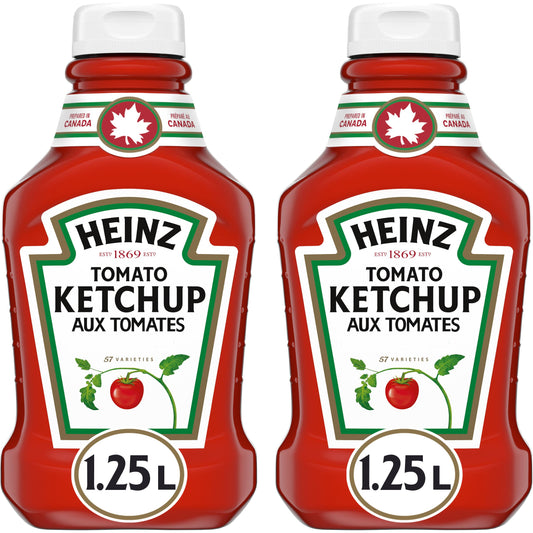 HEINZ Ketchup Fridge Fit-2 Pack, 2.5 Litres/84.56 Fluid Ounces {Imported from Canada}