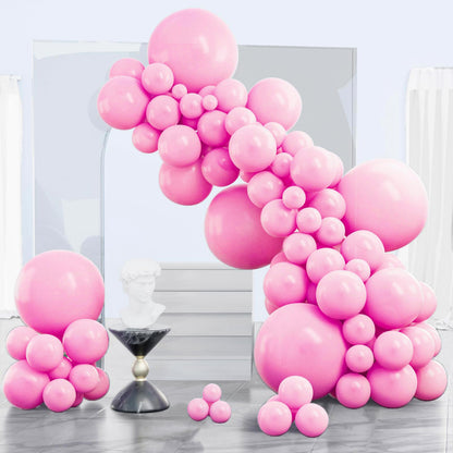 PartyWoo White Balloons 140 pcs Different Sizes of 18 12 10 5 Inch White Balloons Arch Kit Garland for Wedding Baby Shower Birthday Bridal Shower Graduation Engagement Party Decorations White-Y13