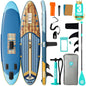 Niphean Inflatable Stand Up Paddle Board with SUP Accessories, Anti-Slip EVA Deck, 10’6’’ Inflatable Paddle Boards for Adults & Youth of All Skill Levels