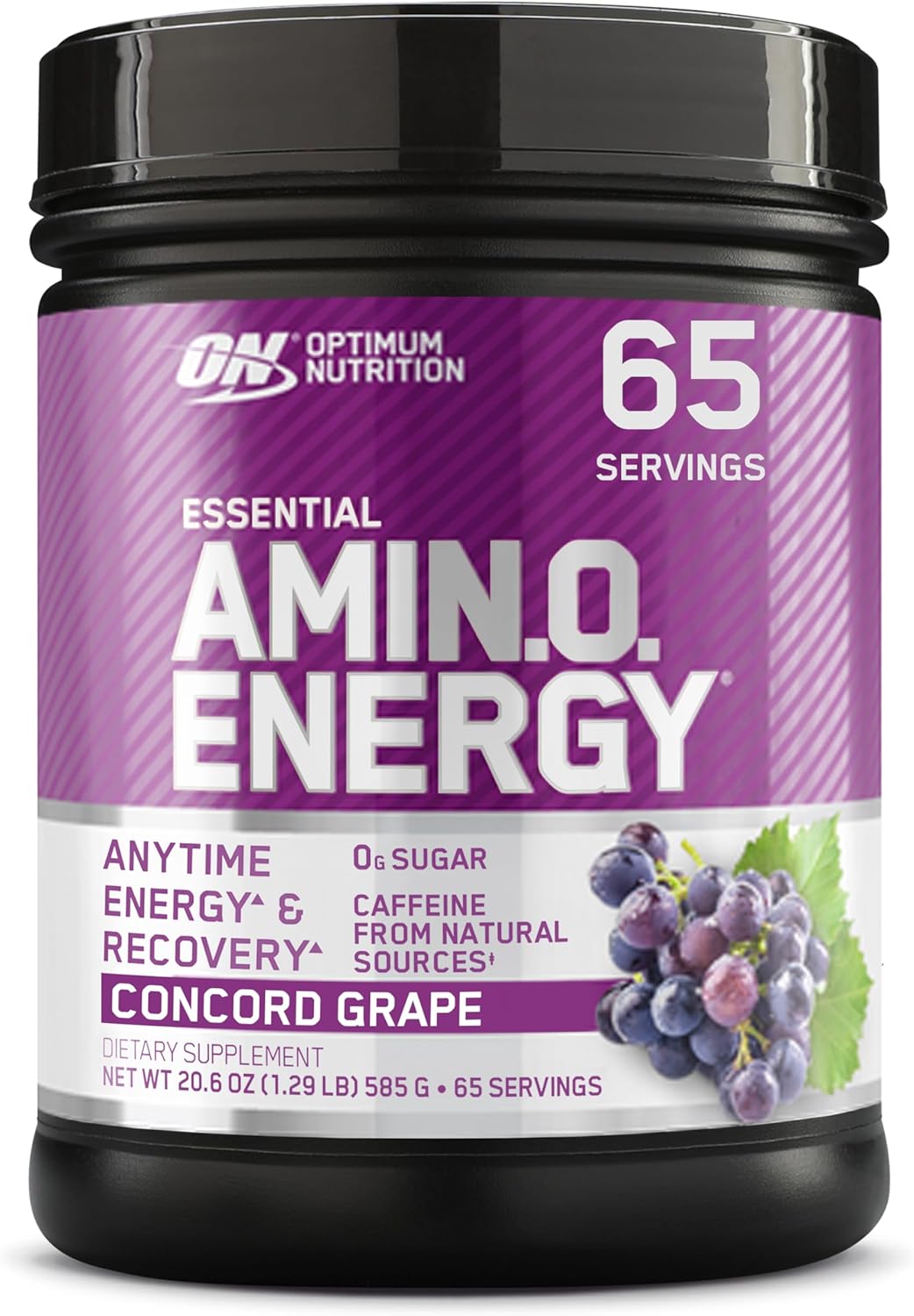 OPTIMUM NUTRITION Amino Energy, Concord Grape, 65 Serves, 585 g