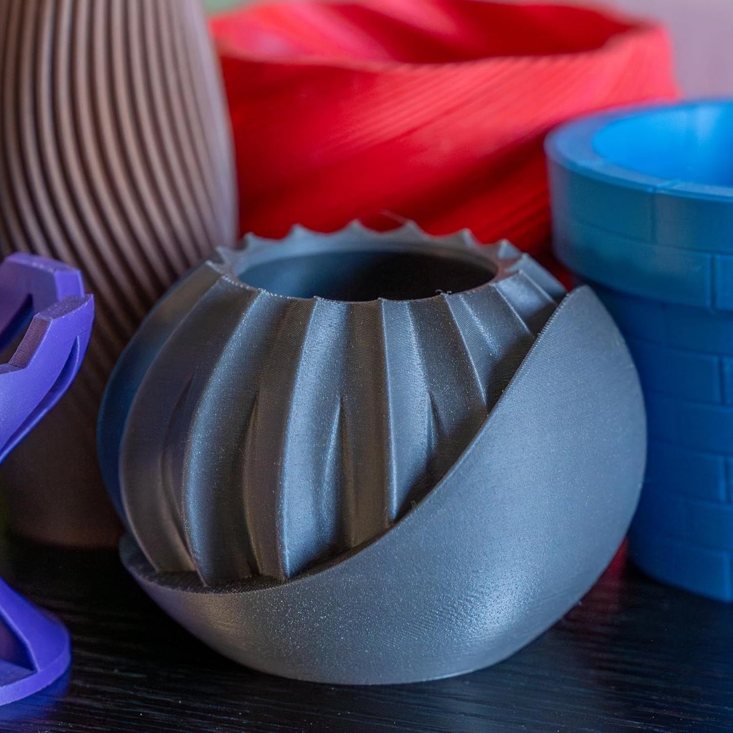 Polymaker Panchroma Mattes PLA Filament, Holzkohlschwarz 1.75mm 1kg 3D-Druck Filament, Früher Polyterra Matt, Passend für die meisten FDM 3D-Drucker, 1kg Spule (2.2lbs)