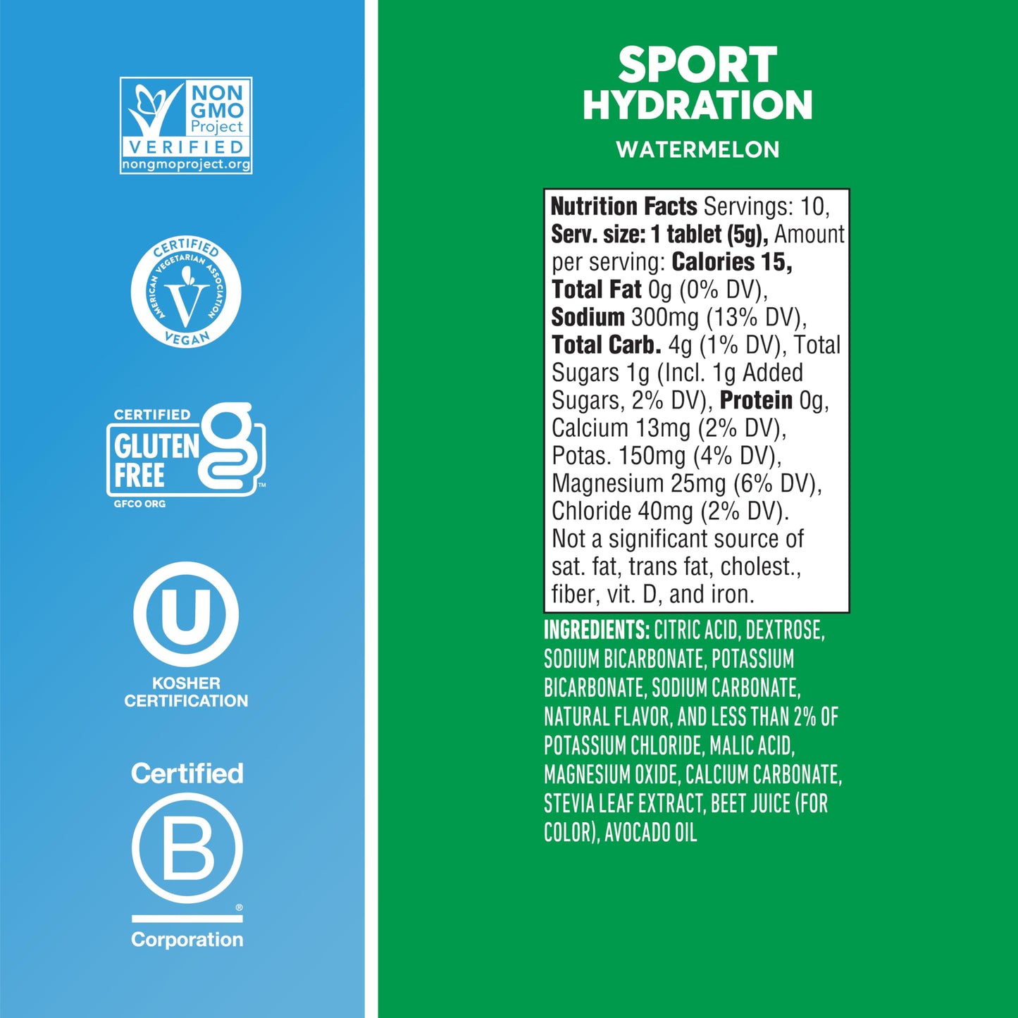 Nuun Sport Electrolyte Tablets with Magnesium, Calcium, Potassium, Chloride & Sodium, Gluten Free & Vegan, Mixed Flavors, 48 Pack (40 Servings Total)