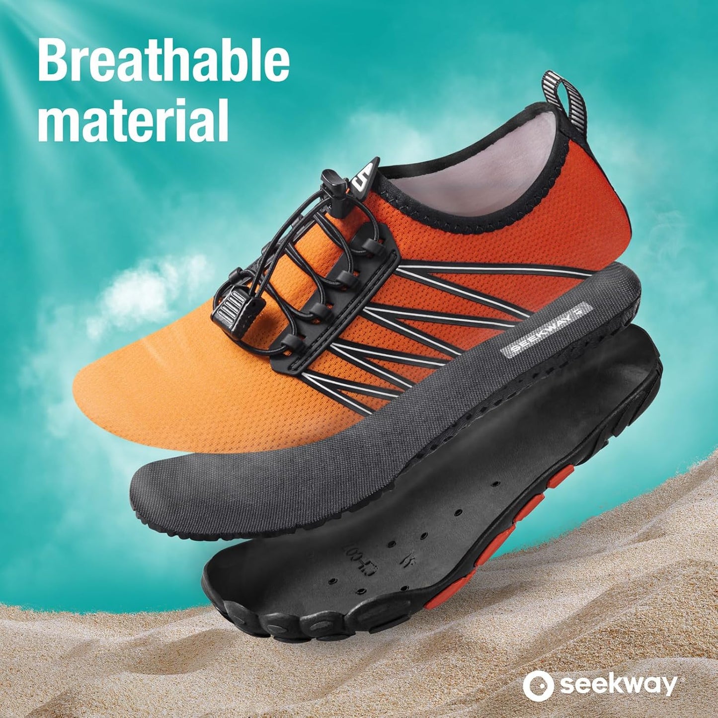 SEEKWAY Wasserschuhe Herren Damen Erwachsene Quick-Dry Badeschuhe Barfußschuhe für Strand Schwimmen Fluss Pool See Wandern Kajak Surfen