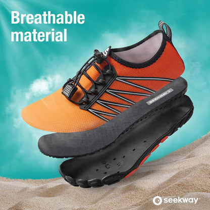 SEEKWAY Wasserschuhe Herren Damen Erwachsene Quick-Dry Badeschuhe Barfußschuhe für Strand Schwimmen Fluss Pool See Wandern Kajak Surfen