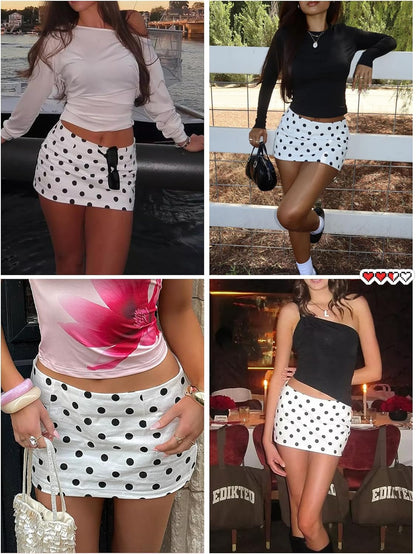 Danysu Dehnbare Mini Skorts Mid Waist Rock mit Shorts Seitenschlitz 2025 Sport Alltag Ausgeh-Outfits