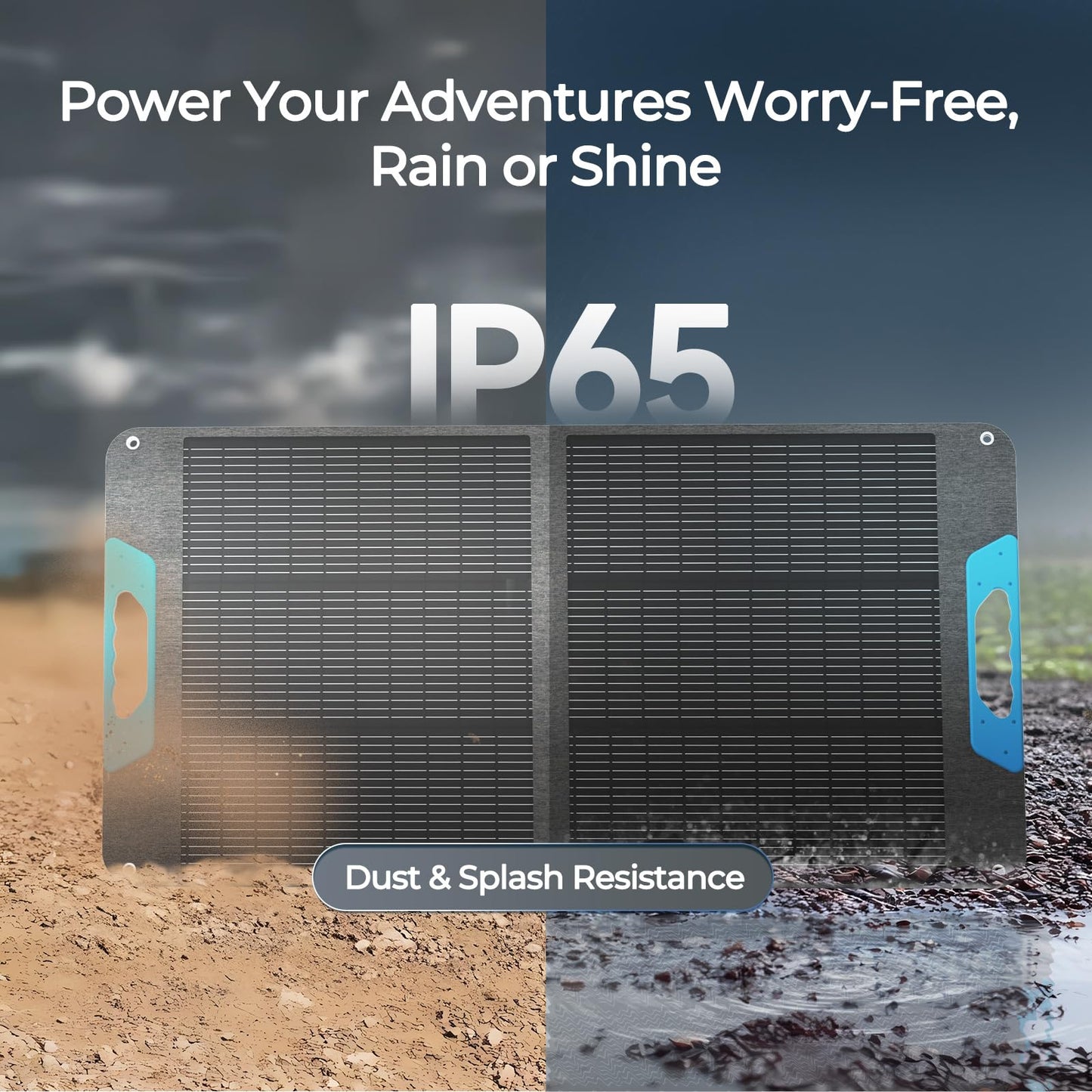 Renogy 200W Portable Solar Panel, IP65 Waterproof Foldable Solar Panel Power Backup, Solar Charger for Power Station RV Camping Off Grid