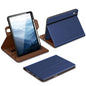 DTTO for iPad A16 Case, iPad 11th / 10th Generation Case (2025/2022), 360 Degree Rotating Premium Leather Folio Stand Cover with Pencil Holder, Brown