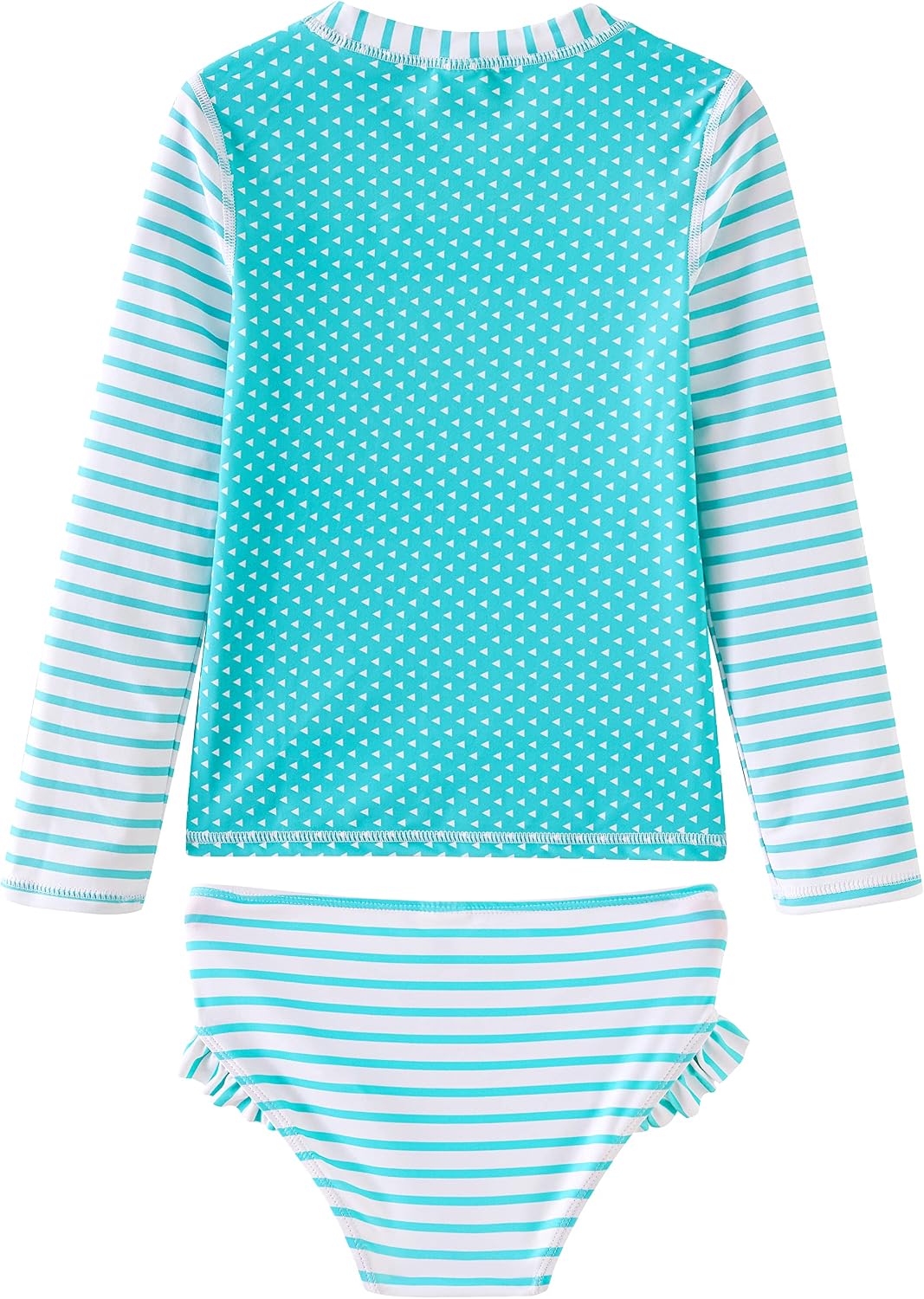 UMELOK Toddler and Little Girls Rash Guard Sets with Bikini Bottoms Swimwear