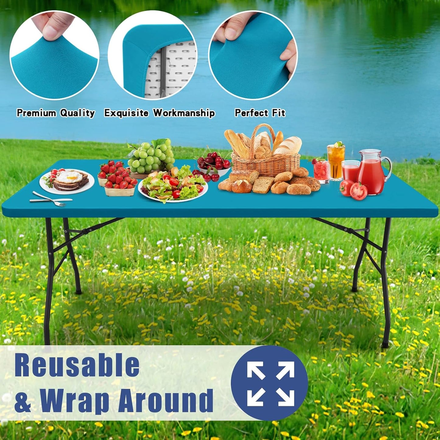 Moosfor Spandex Table Cloth - A Practical Solution for Outdoor Gatherings