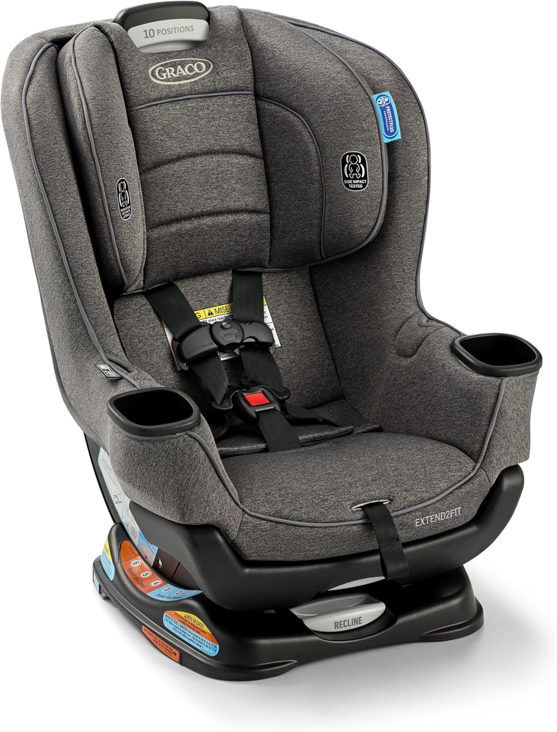 Graco Extend2Fit Kindersitz, 2-in-1 vorwärts- und rückwärtsgerichteter Babysitz, 1,8-30 kg (4-65 lb), Carter