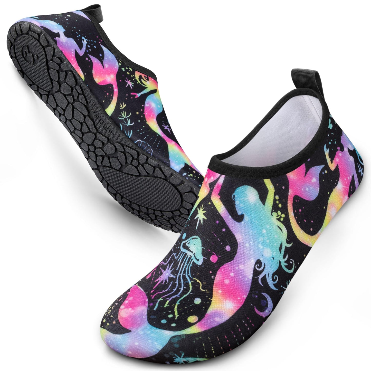 SIMARI Water Shoes for Women Men Swim Aqua Socks Beach Pool Essentials Barefoot Surf River Boat Kayak Sea Yoga Sand Exercise Sport Accessories Breathable Quick-Dry Adult Youth Kid Size SWS001