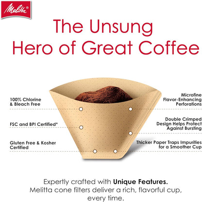 Melitta 625000 Bambus Super Premium Kaffeefilter, Grün