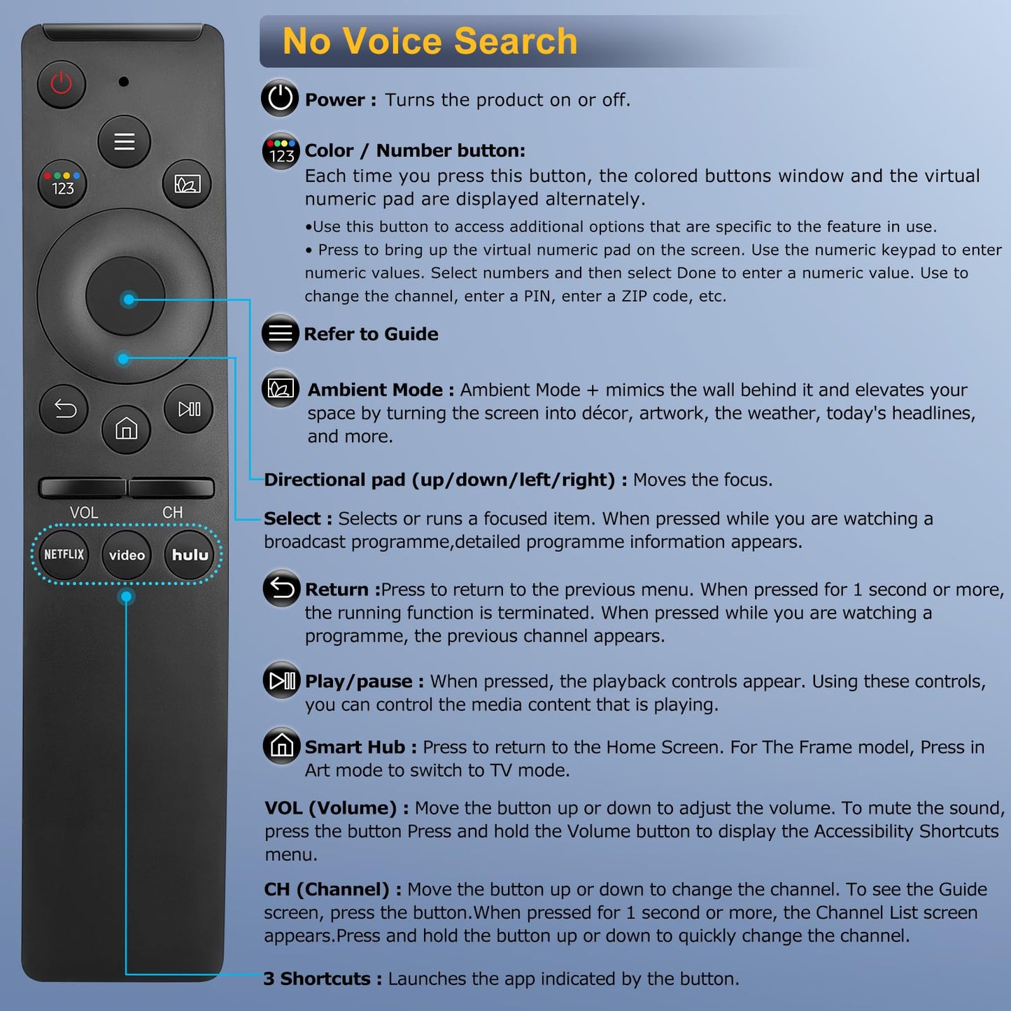 Magic Remote for LG-Smart-TV-Remote-Control-Replacement with Pointer and Voice Function,Compatible with LG 2021/2022/2023/2024 UHD OLED QNED NanoCell 4K 8K Smart TV