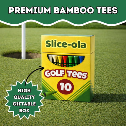 Funny Golf Tees | Novelty Box, 3.25" Wooden Tees | Iconic Packaging | Funny Golf Accessory for Golfers