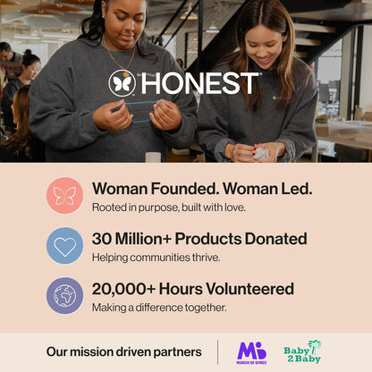 The Honest Company Clean Conscious Unscented Wipes | Over 99% Water, Compostable, Plant-Based, Baby Wipes | Hypoallergenic for Sensitive Skin, EWG Verified | Pattern Play, 576 Count