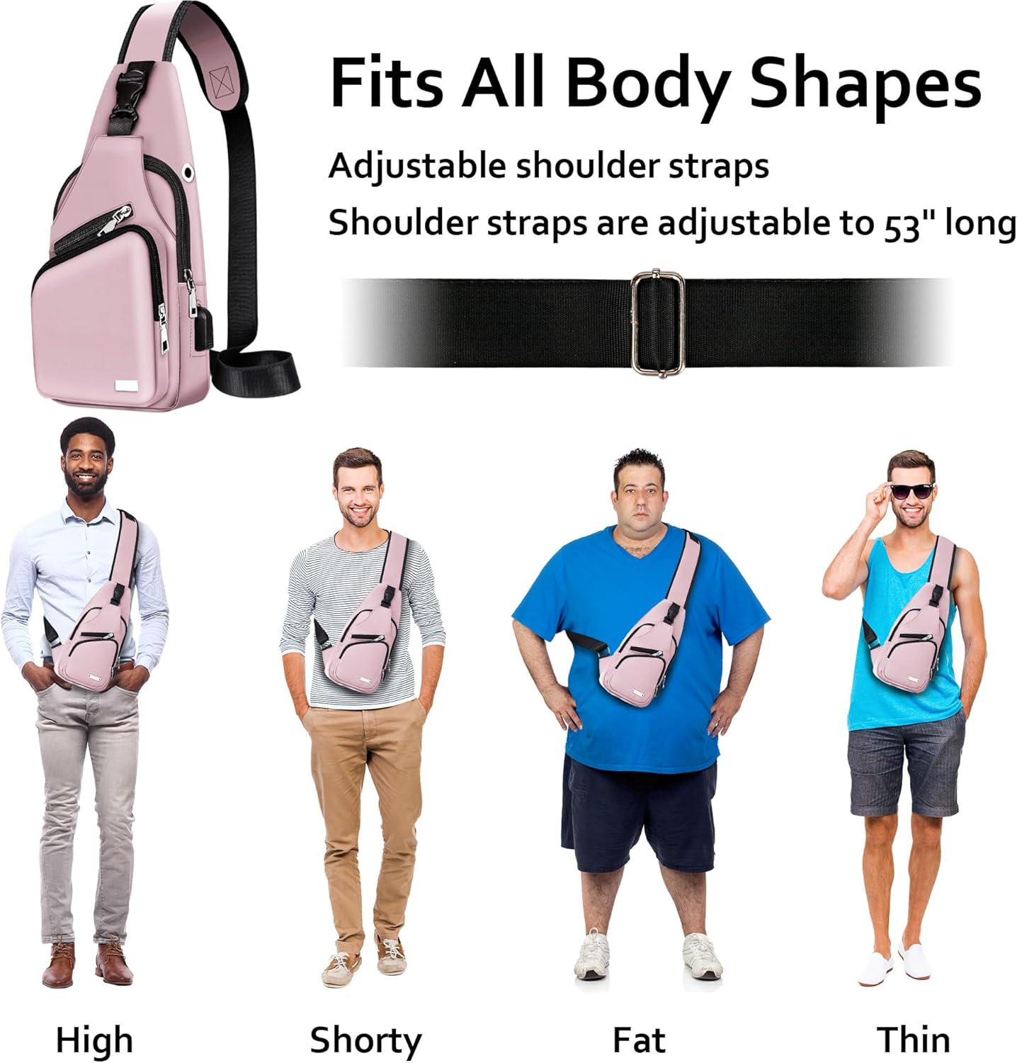 Wasserdichte Sling Bag Umhängetasche für Herren Damen Sling Rucksack Wanderrucksack Mehrzweck Cross Body Brusttasche