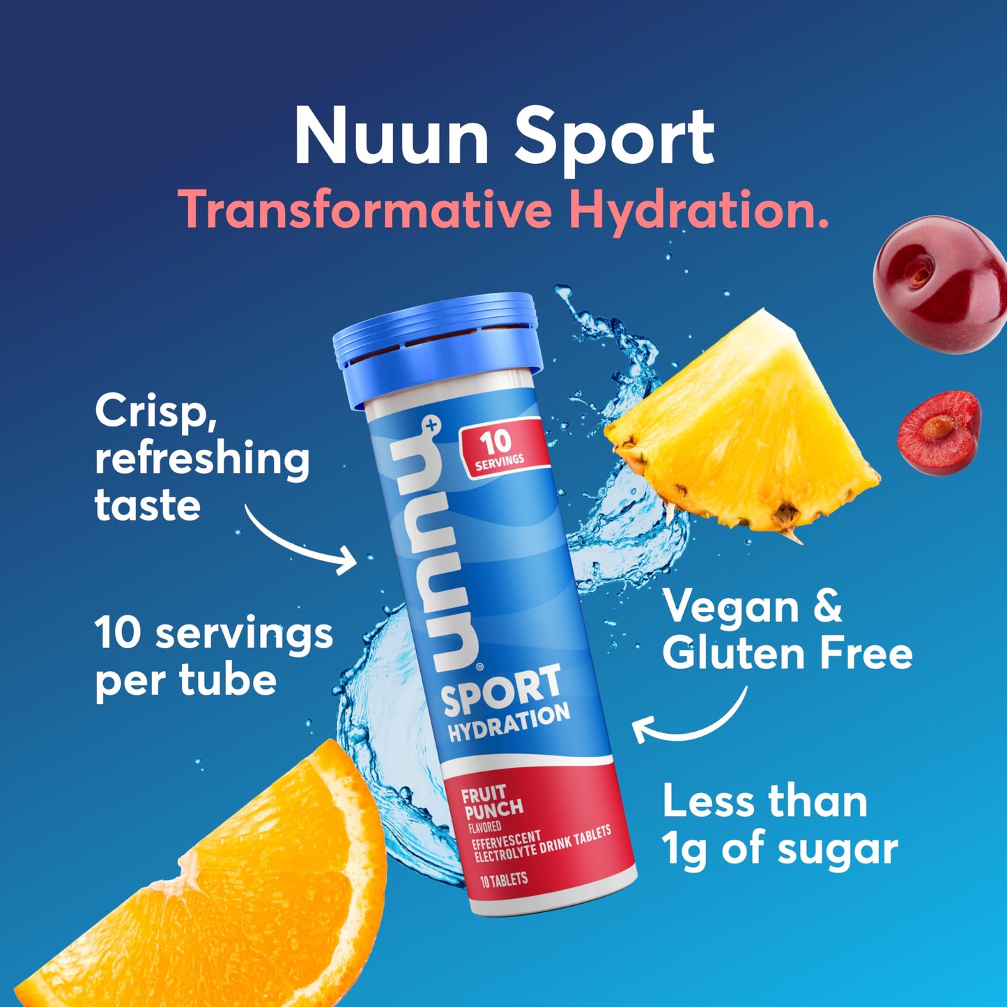 Nuun Sport Electrolyte Tablets with Magnesium, Calcium, Potassium, Chloride & Sodium, Gluten Free & Vegan, Mixed Flavors, 48 Pack (40 Servings Total)