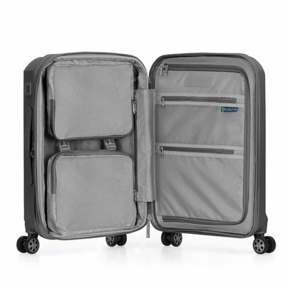 Traveler's Choice Pagosa Hardshell Expandable Luggage with Spinner Wheels, Slate Blue, 3-Piece Set (22/27/30)