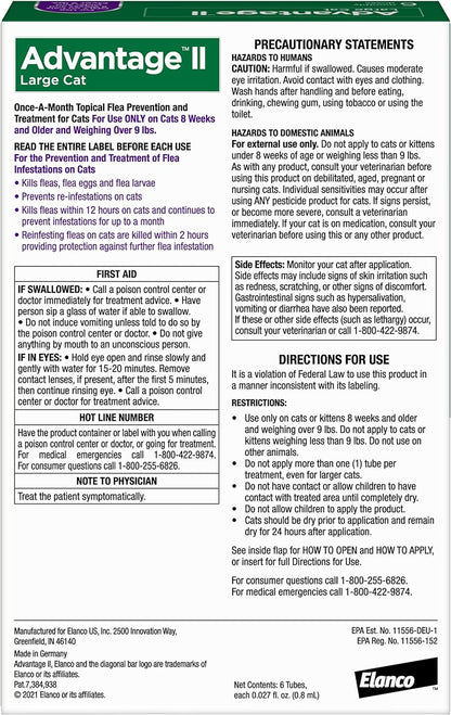 Advantage II Large Cat Flea Treatment & Prevention