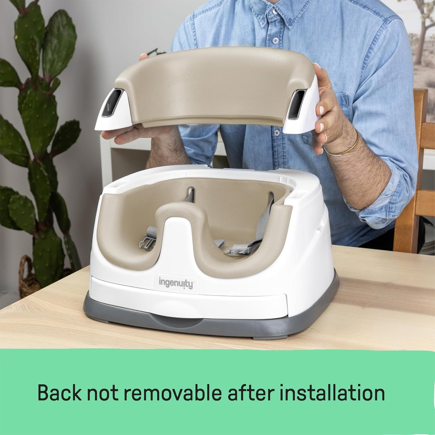 Ingenuity Baby Base 2-in-1 Sitzerhöhung mit Esstablett – Night Sky