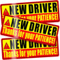 PSLER 3 Pcs New Driver Magnet for Car - Student Driver Car Magnet Funny Be Patient Student Driver Magnet Rookie Driver Car Bumper Magnets New Driver Teen Boys Girls