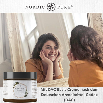 Colloidal Germanium Cream, 100 g, Natural Germanium Cream with 100 ppm Colloidal Germanium, Premium Quality from Germany