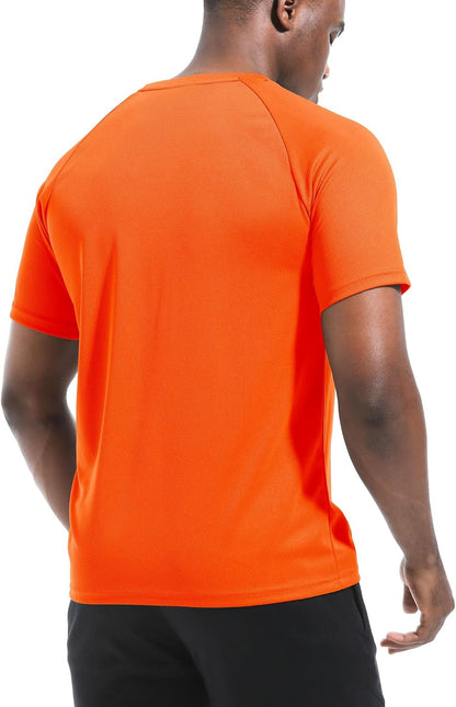 Boyzn 1er, 3er, 5er oder 7er Pack Herren-Trainings-Laufshirts, Dry Fit feuchtigkeitsableitendes T-Shirt, Gym Sport Kurzarm-T-Shirts