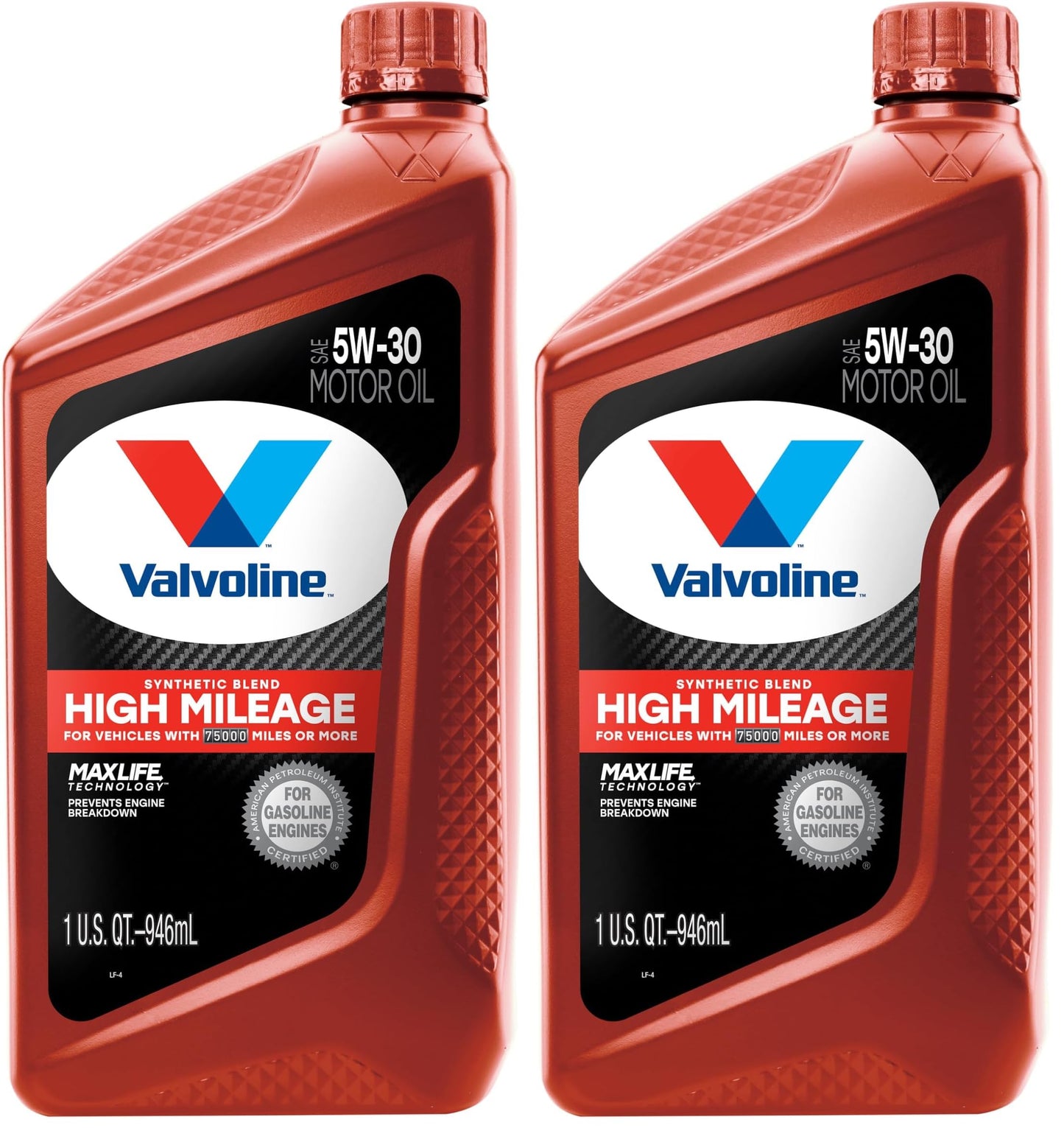 Valvoline MaxLife High Mileage 5W-30 Synthetic Blend Motor Oil 5 Quart