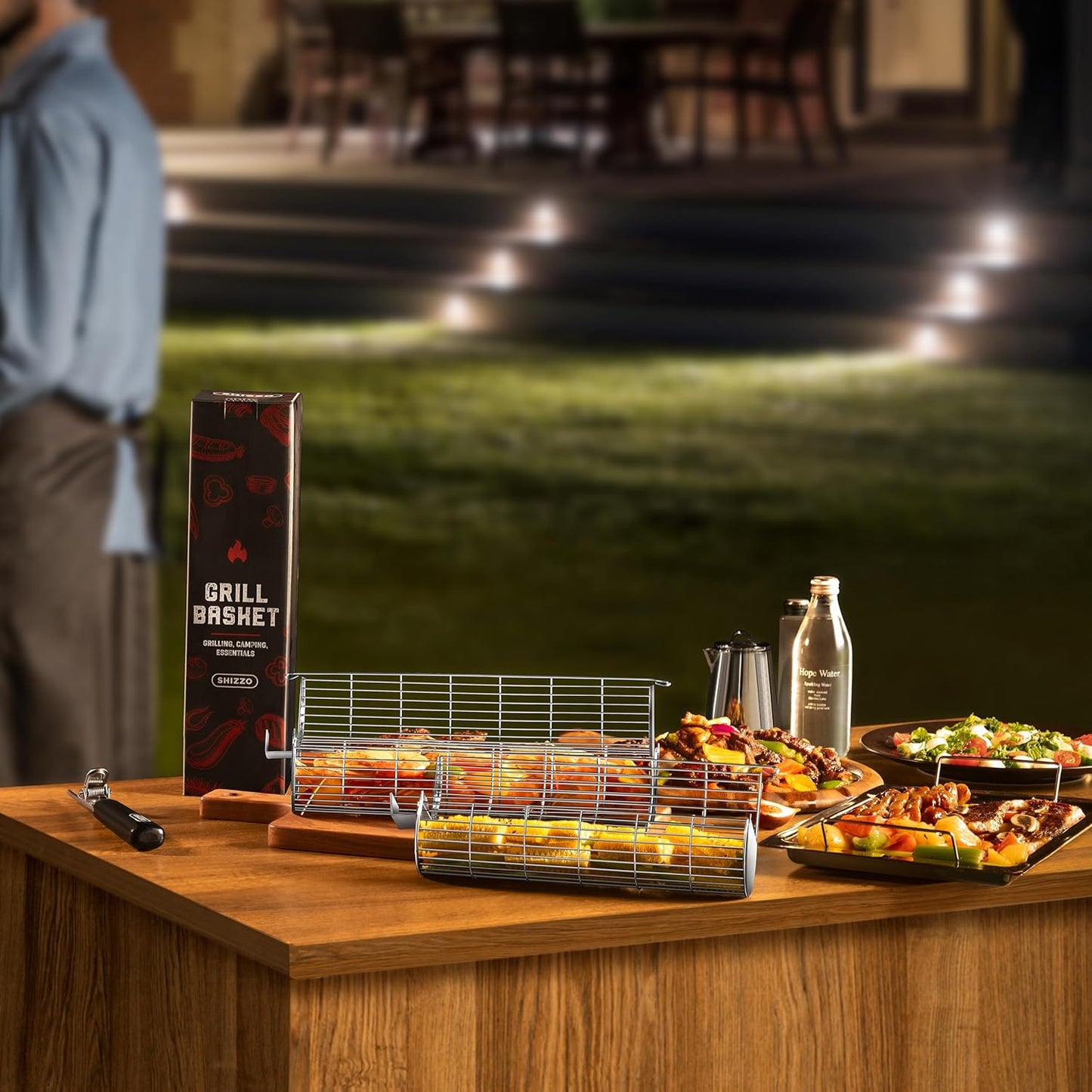 SHIZZO Rolling Grill Basket: A Game-Changer for Outdoor Cooking