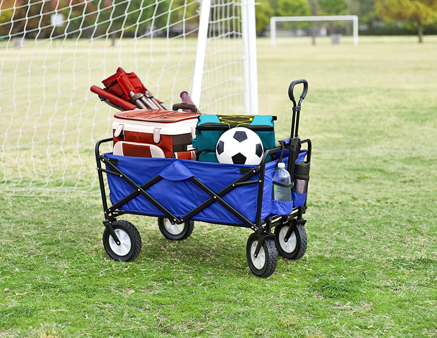 Mac Sports Collapsible Folding Outdoor Utility Wagon, Black