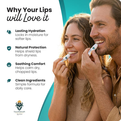 Tallowbourn Moisturizing Tallow Lip Balm: A Game-Changer for Dry, Chapped Lips