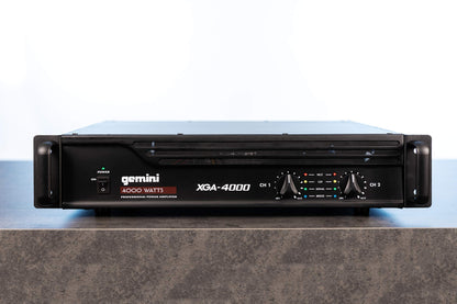 Gemini Professional 1300W 2-Channel Power Amplifier – High-Powered DJ & PA Audio Amp with XLR/RCA Inputs, Bridge Mode, Built-in Protection & Cooling for Live Sound & Installations (XGA-5000)