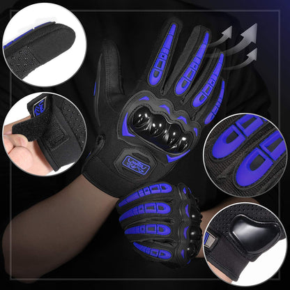 COFIT Motorradhandschuhe atmungsaktiv, Touchscreen Motorradhandschuhe Anti-Rutsch mit gutem Halt Harte Knöchel Protektion für Herren Damen Motocross, BMX ATV MTB Radfahren, Straßenrennen