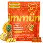 Grüns 3 x 28 Pack Immun Sugar Free Immunity Gummies with Vitamin C, Zinc, MCT Oil, & Turmeric - Daily Immune Support Supplement for Adults - Sour Pineapple Flavor (28 Count) (Pack of 3)