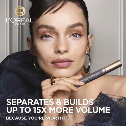 L'Oréal Paris Voluminous Original Mascara, Wimpern tuschen für Volumen und Trennung, nicht verklumpende Formel für weiche und geschmeidige Wimpern, Blackest Black 8,5ml