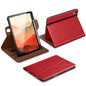 DTTO for iPad A16 Case, iPad 11th / 10th Generation Case (2025/2022), 360 Degree Rotating Premium Leather Folio Stand Cover with Pencil Holder, Brown
