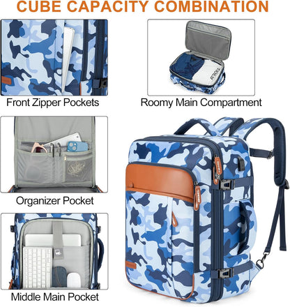 Lumesner Handgepäck Rucksack, extra großer 40L Flugzugelassener Reiserucksack für Damen & Herren