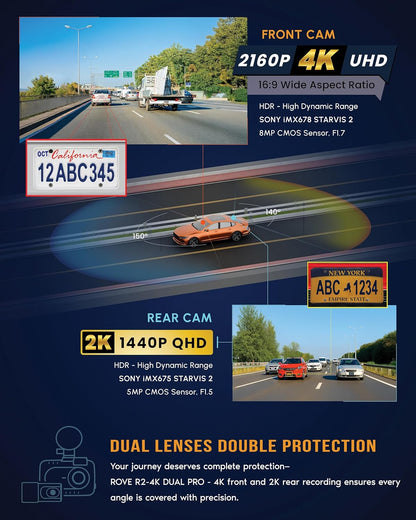 ROVE R2-4K Dual PRO Dash Cam Review: Crystal-Clear Footage and Advanced Features