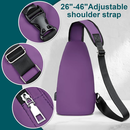 Wasserdichte Sling Bag Umhängetasche für Herren Damen Sling Rucksack Wanderrucksack Mehrzweck Cross Body Brusttasche