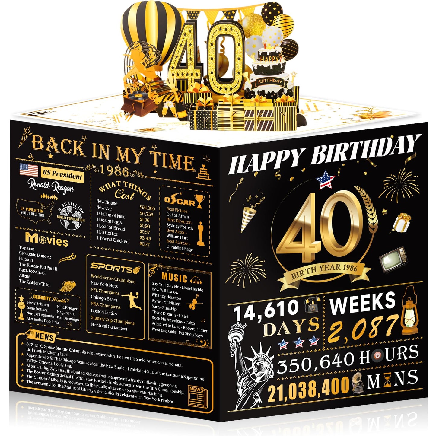 21st Birthday Card,3D Pop Up Funny 21st Birthday Decorations for Girls Granddaughter Sister,Happy 21 Year Old Birthday Gift for Daughter,Great 21Year Old Gifts Idea for Her,Jumbo Rose Glod In 2005