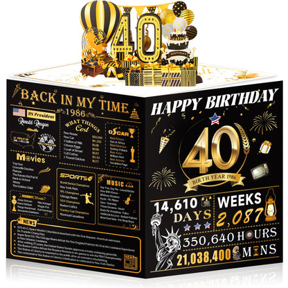 21st Birthday Card,3D Pop Up Funny 21st Birthday Decorations for Girls Granddaughter Sister,Happy 21 Year Old Birthday Gift for Daughter,Great 21Year Old Gifts Idea for Her,Jumbo Rose Glod In 2005