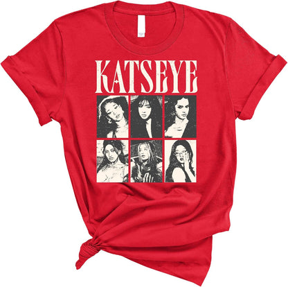 KATSEYE Vintage Style Photo Collage T Shirt - A Retro Pop Culture Casual Streetwear Tee