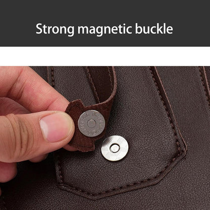 Herren Anti-Achseltasche – Verstellbare Handytasche | Schultertasche aus PU-Leder, diebstahlsicheres Geschirr, doppelt