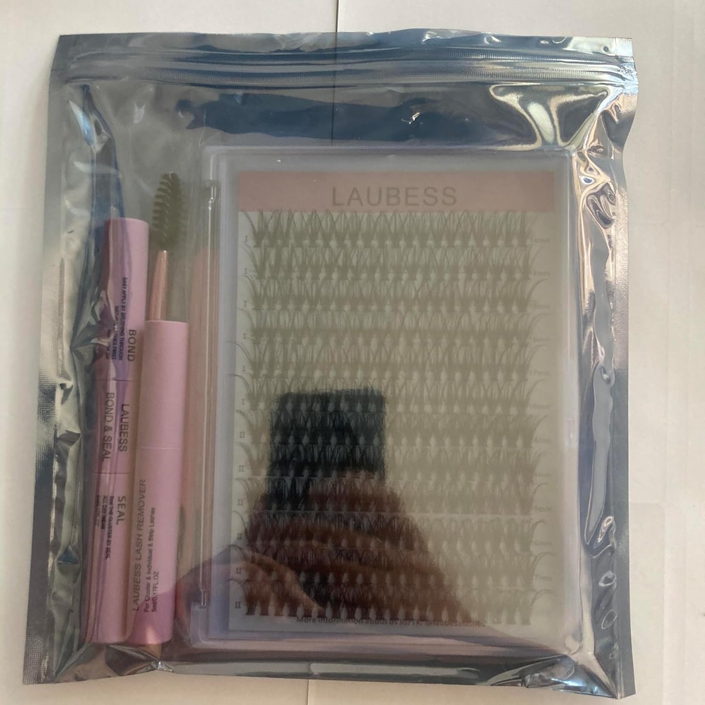 Wimpernverlängerungs-Set 20D+40D Cluster mit Kleber und Versiegelung – Wasserdichtes DIY-Wimpernverlängerungs-Set mit Pinzette (Set 20D/40D-0.07D-9-16Mix)