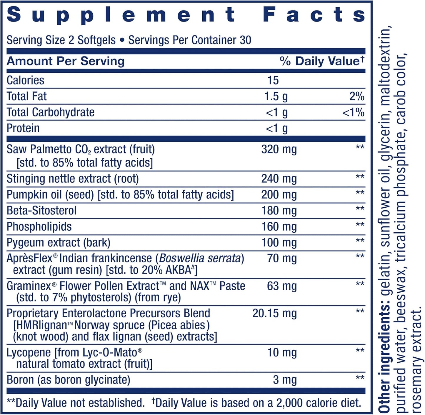 Life Extension Ultra Prostate Formula, 60 Softgels