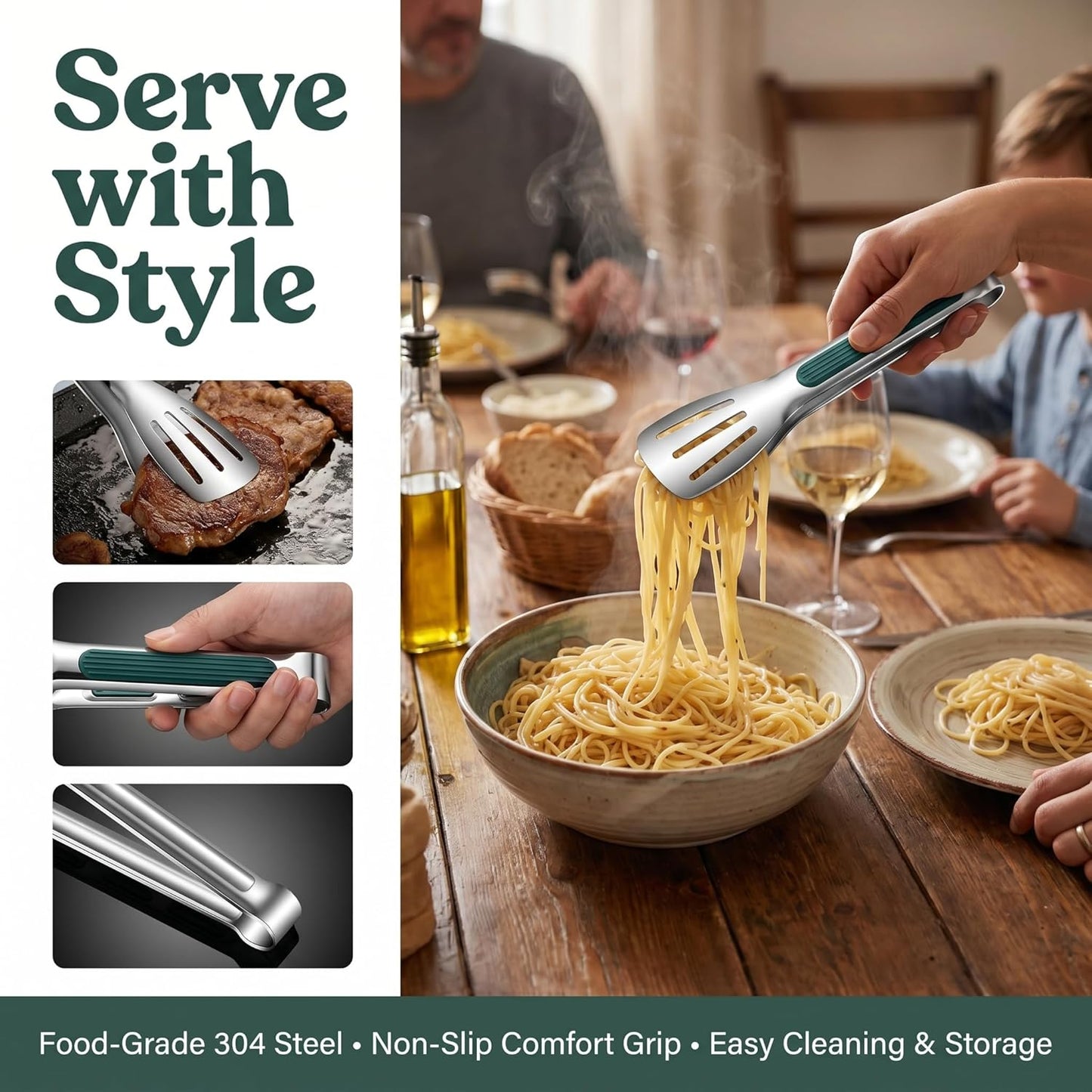 Stainless Steel Kitchen Tongs That Will Change Your Cooking Game