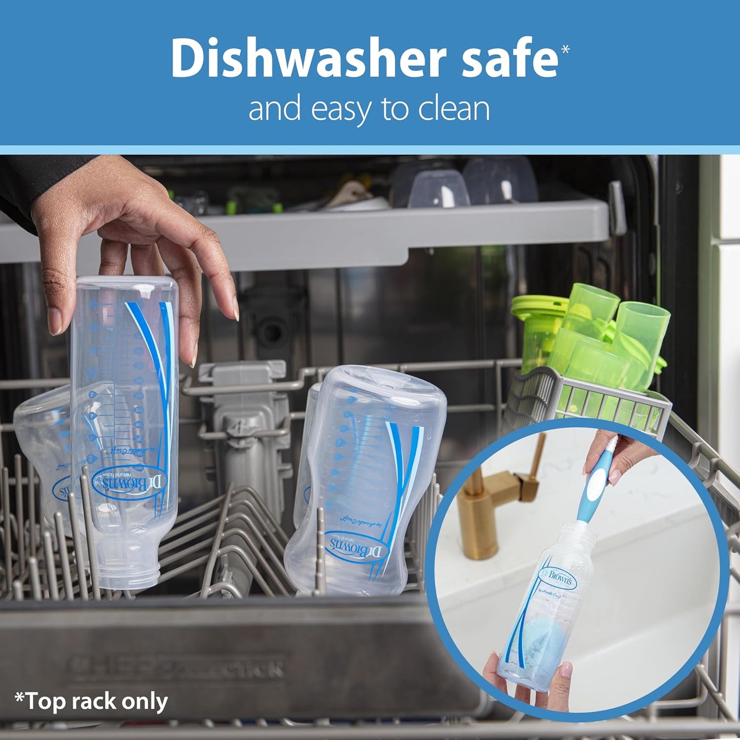 Dr. Brown's Natural Flow Anti-Colic Options+ Narrow Baby Bottle, 8 Ounce 250 ml 4 pack